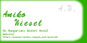 aniko wiesel business card